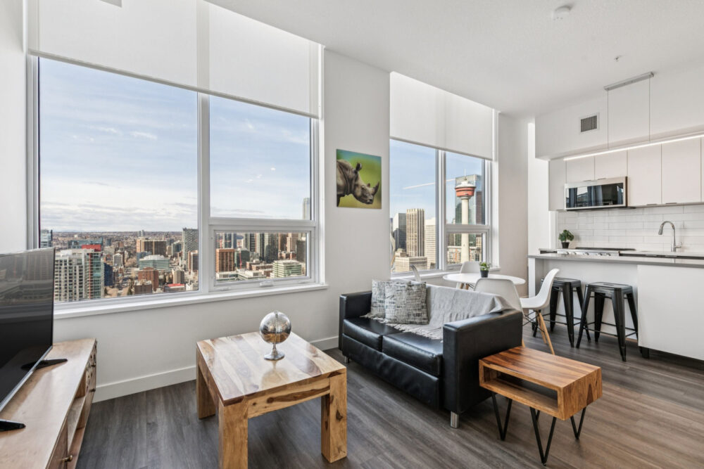 1 Bedroom Corporate Housing Near Downtown Calgary | BLVD Beltline Building Main Image