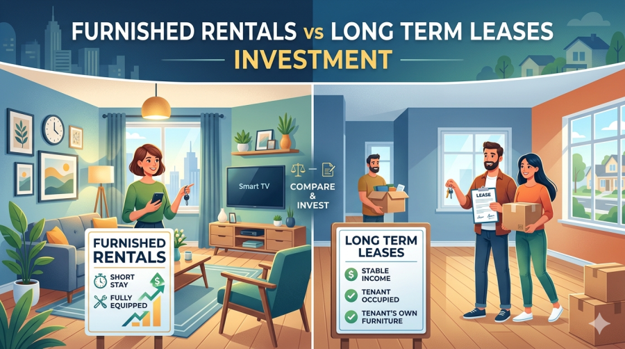 Furnished Rentals vs Long Term Leases Investment