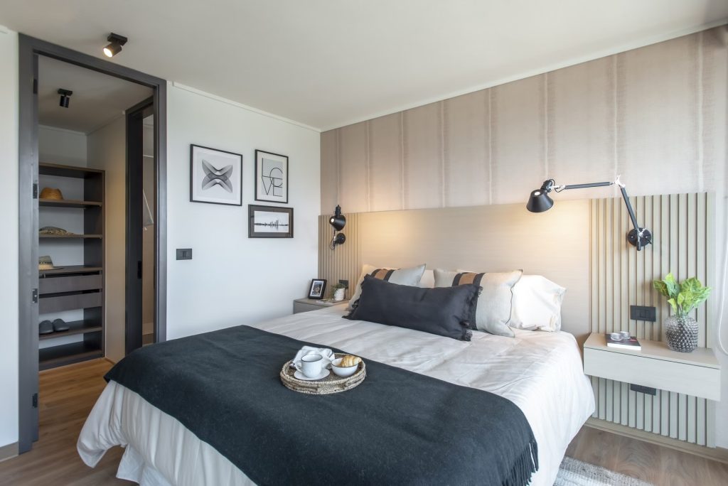 Furnished 1-bedroom apartment with modern décor in Santiago, Chile
