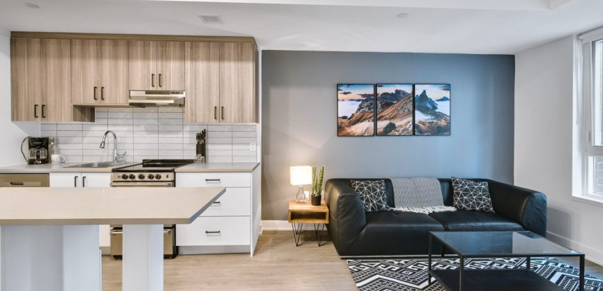 The Lennox – Fully Furnished 1 Bedroom Appartment in Ottawa’s Little Italy (509)