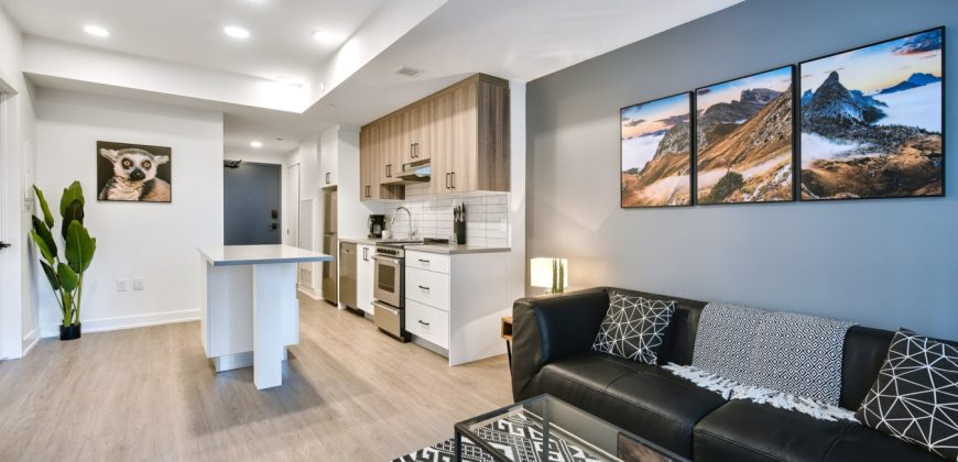 The Lennox – Fully Furnished 1 Bedroom Appartment in Ottawa’s Little Italy (509)
