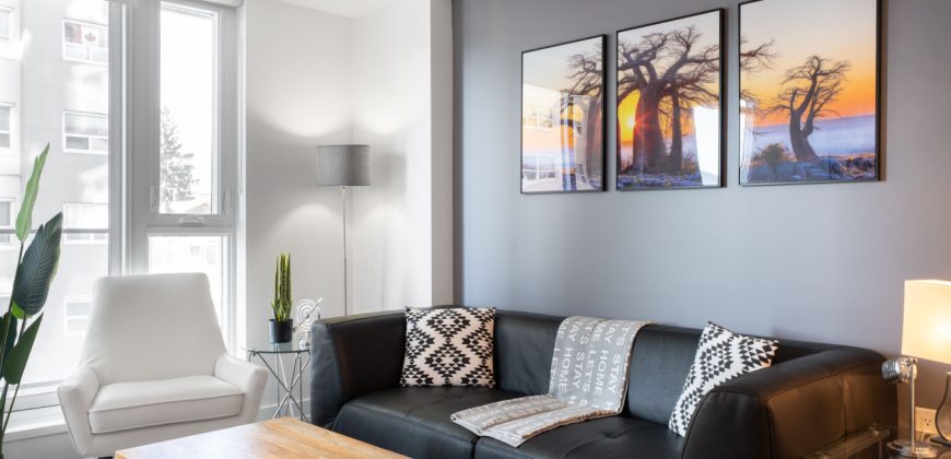 The Lennox – Fully Furnished 1 Bedroom with Den in Ottawa (518)