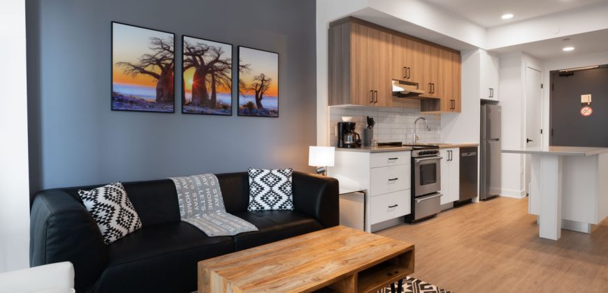The Lennox – Fully Furnished 1 Bedroom with Den in Ottawa (518)