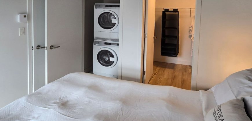 Pet-Friendly Furnished 1B Rental in Montreal with Skyline Views & Concierge