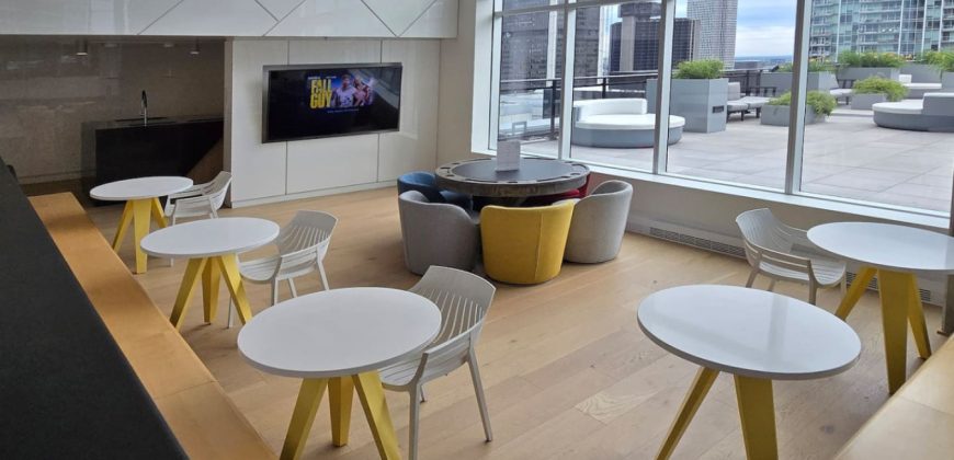 Pet-Friendly Furnished 1B Rental in Montreal with Skyline Views & Concierge