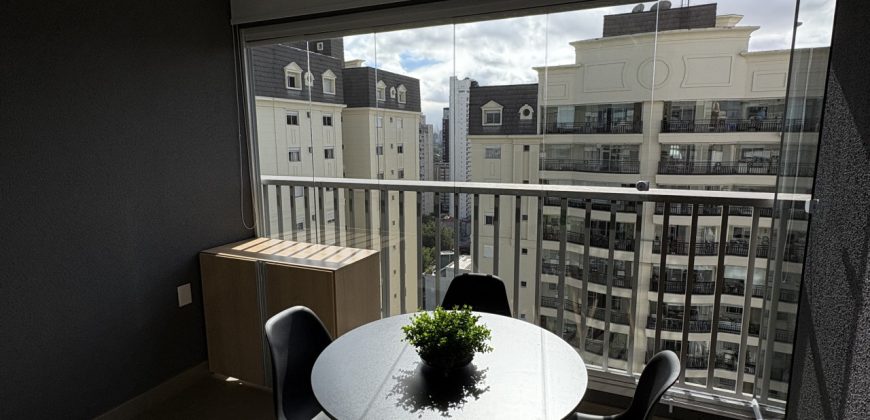 Furnished Studio in São Paulo On Jurupis with City Views, Pool & Gym Access