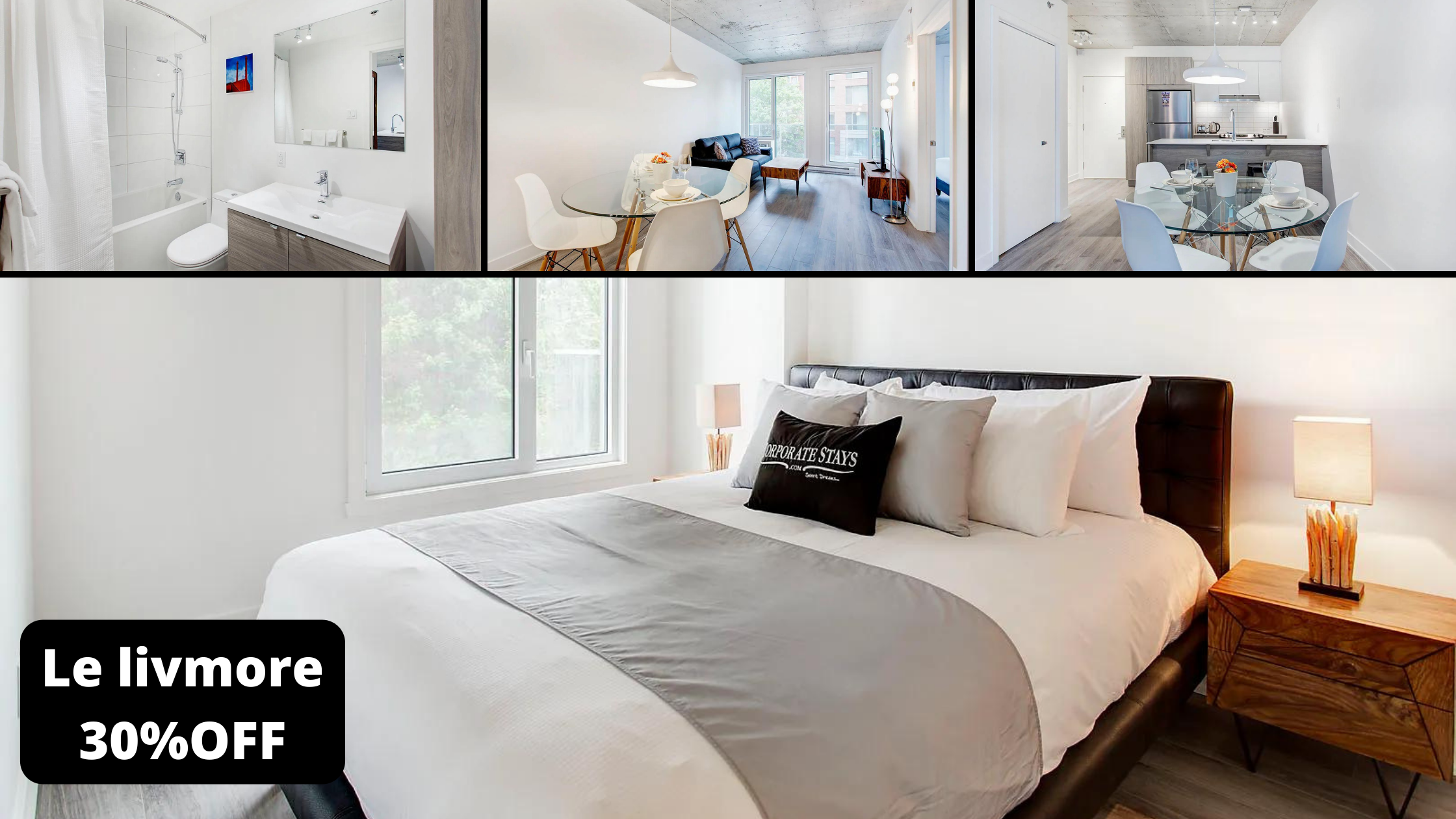 Rental apartment, montreal corporate stays, 