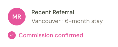 Recent referral