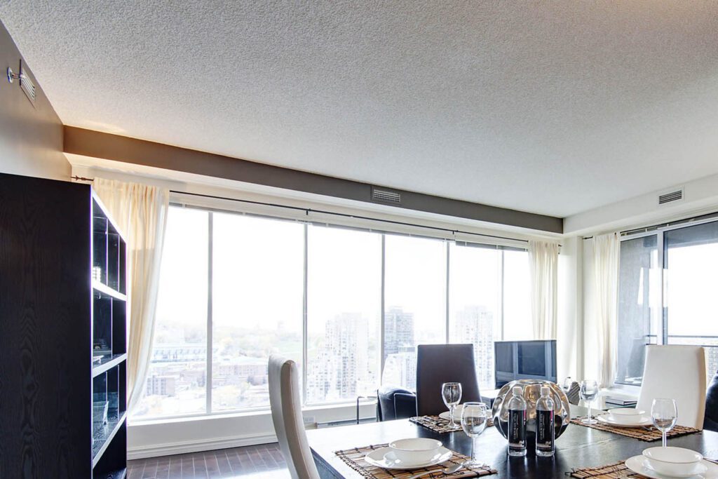 Penhouse living room at Le 400 Montreal, Canada