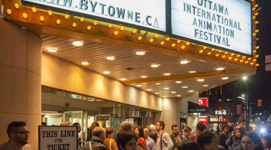 A film screening at Ottawa International Animation Festival