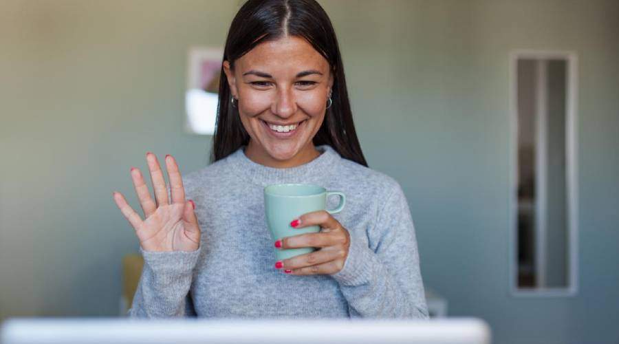 If you work at home can use video conference platforms like Zoom