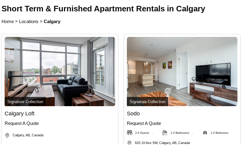 furnished apartment alberta